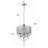Zyyon 3-light Chrome Round Beaded Drum Chandelier With Hanging Crystals