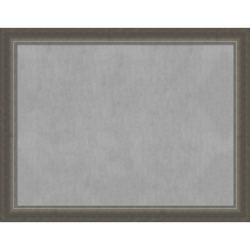 Domus Dark Silver Framed Magnetic Organization Board, 21" H x 27" W