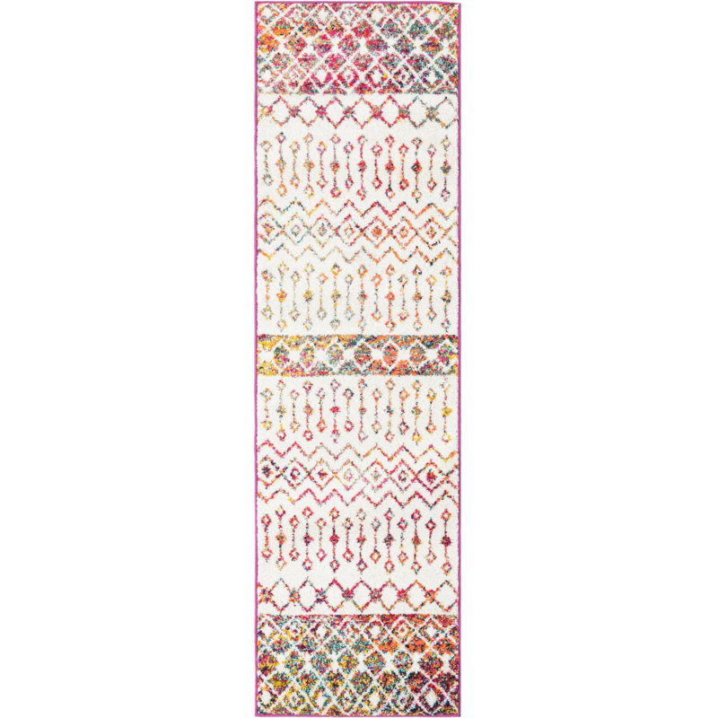 Abstract Indoor Rug, Runner 2' x 7'