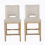 Ensemble de 2 tabourets de comptoir 27 pouces, tissu
