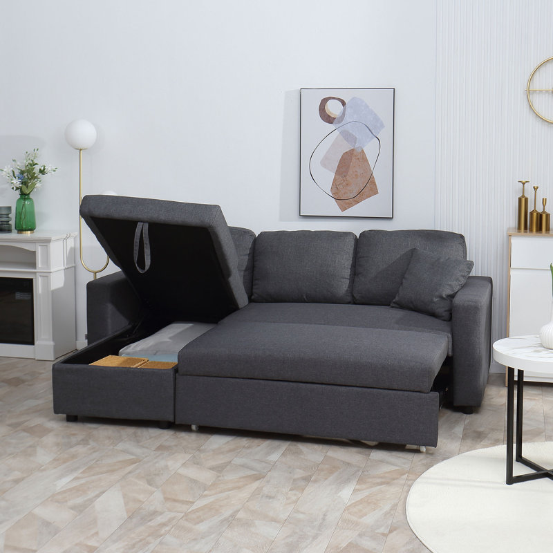 Upholstered 89.75'' Sleeper Sofa