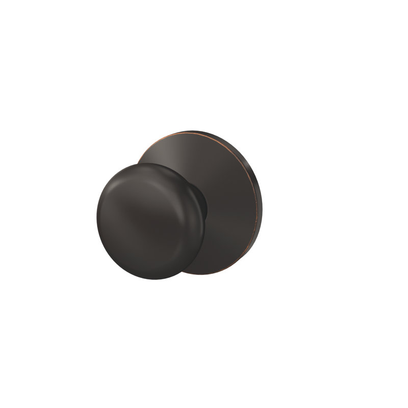 Plymouth Non-Turning Knob with Kinsler Trim, Aged Bronze
