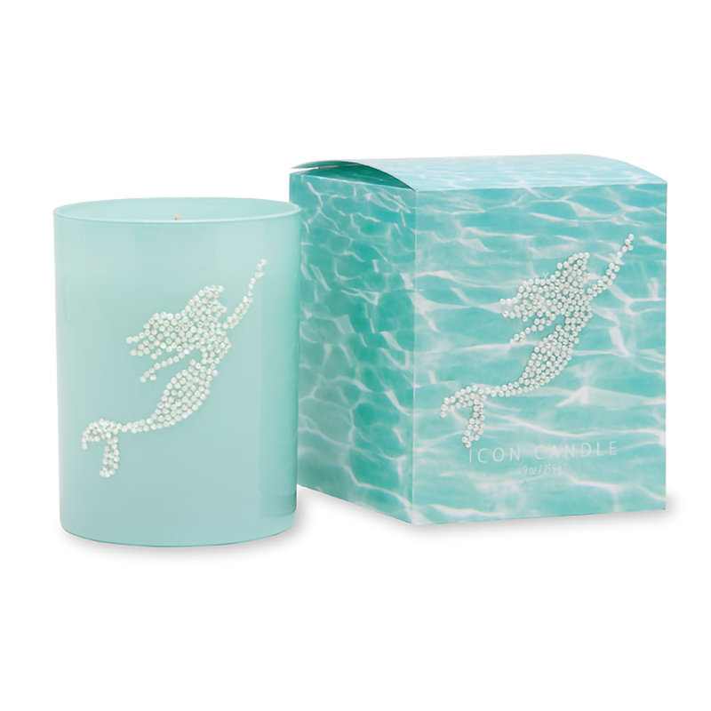 Fresh Scented Jar Candle with Glass Holder