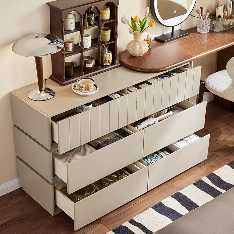 Makeup Vanity with Light mirror,6 drawers