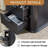 22" Wide Nightstand With Charging Station & 2 Drawers, Modern Fluted Bedside Table With Open Shelf, Curved Profile End Table For Bedroom Or Living Room-1867279544