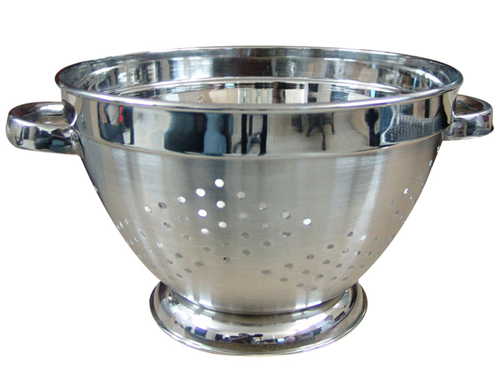 Oggi Prep Perforated Pro Stainless Steel Colander (9 Dia, 2.5 Qt)