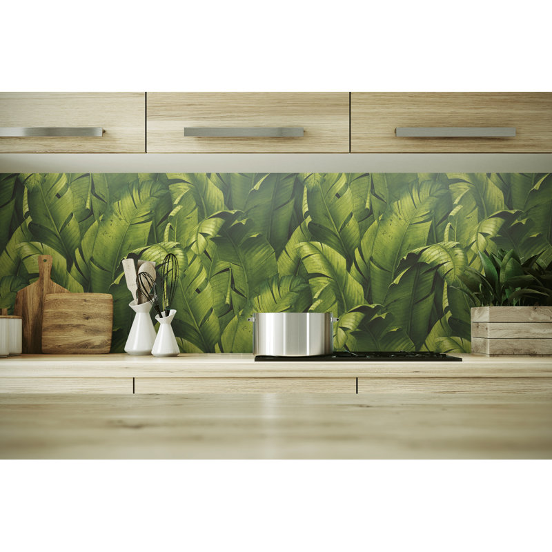 Rouleau de papier peint adhésif en feuille 18 pi x l 20,5 po tropical banana Stubbs