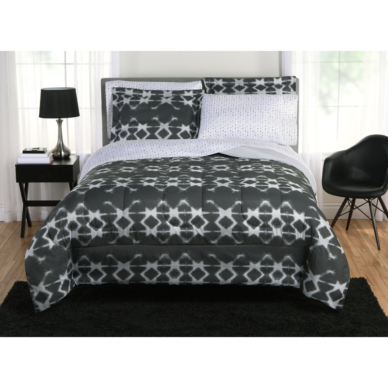 Ensemble d'édredon réversible Trellis Biab, Édredon double / grand + 6 pièces supplémentair