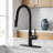 Single Handle High Arc Kitchen Faucet with Dual-Function Pull-Down Sprayer