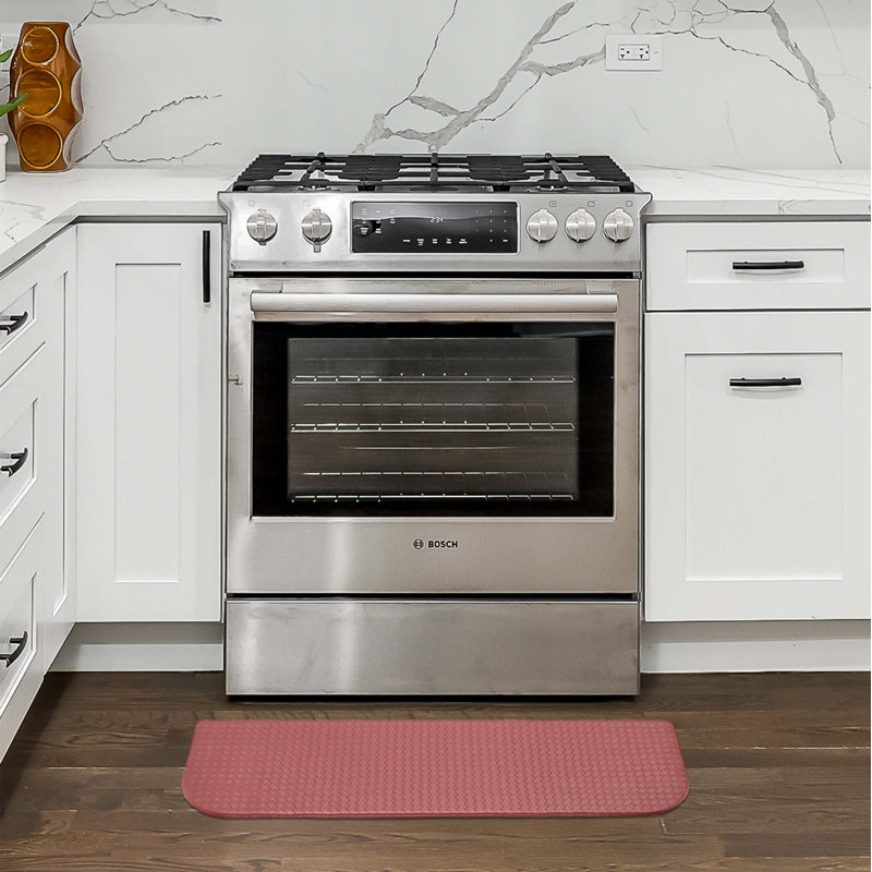 Soothing Comfort Standing Anti-fatigue Mats, Red, Rectangle 1' 6" x 2' 8"