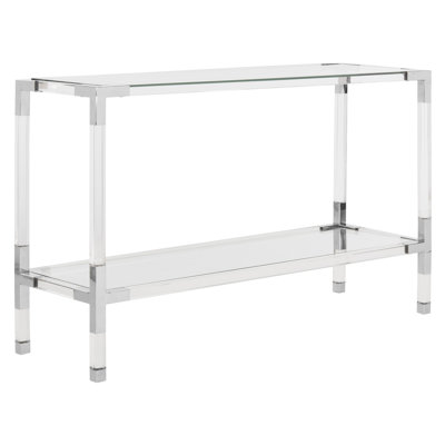 47'' W Glass Console Table
