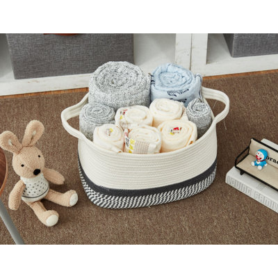 Décor Blanket Hamper Fabric Bin Set