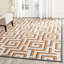 Tapis intérieur / extérieur ivoire / brun Naya-23046966