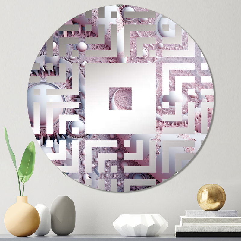 Semla - Miroir mural carré, 31,4 po x 31,4 po