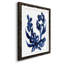 Indigo brossé Blooms I encadré mat - prêt à accrocher-115783419-115783421