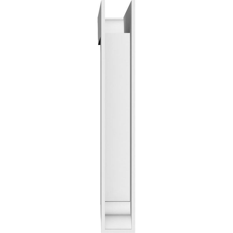 Support standard en PVC de qualité architecturale avec extrémités traditionnelles, H 24 po x l 3 po x P 18 po