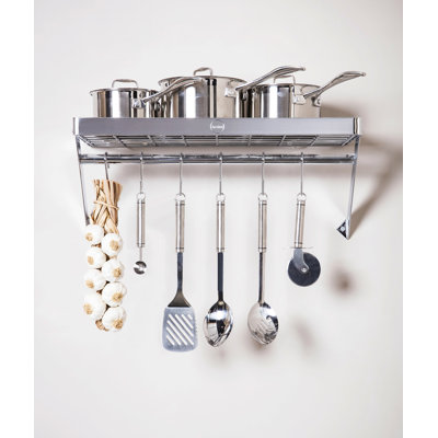Metal Rectangle Wall Mounted Pot Rack