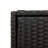vidaXL Outdoor Storage Box, Large Deck Box PE Rattan with Magnetic Closure Weather Resistant, Stylish Modern Design With Ample Space For Tools And Cushions, Black 41.3"x21.7"x44.5"-2136222597