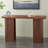 Breene Wood Dark Brown Console Table with Curved Legs Panels