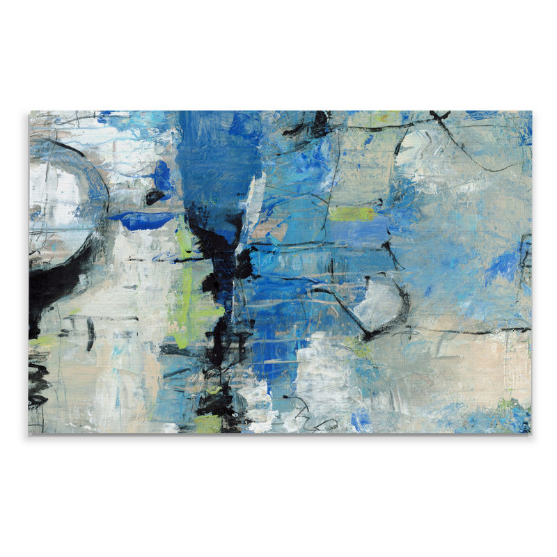 « spontané ii », reproduction, H 18 po x l 27 po x P 1,5 po, Toile tendue