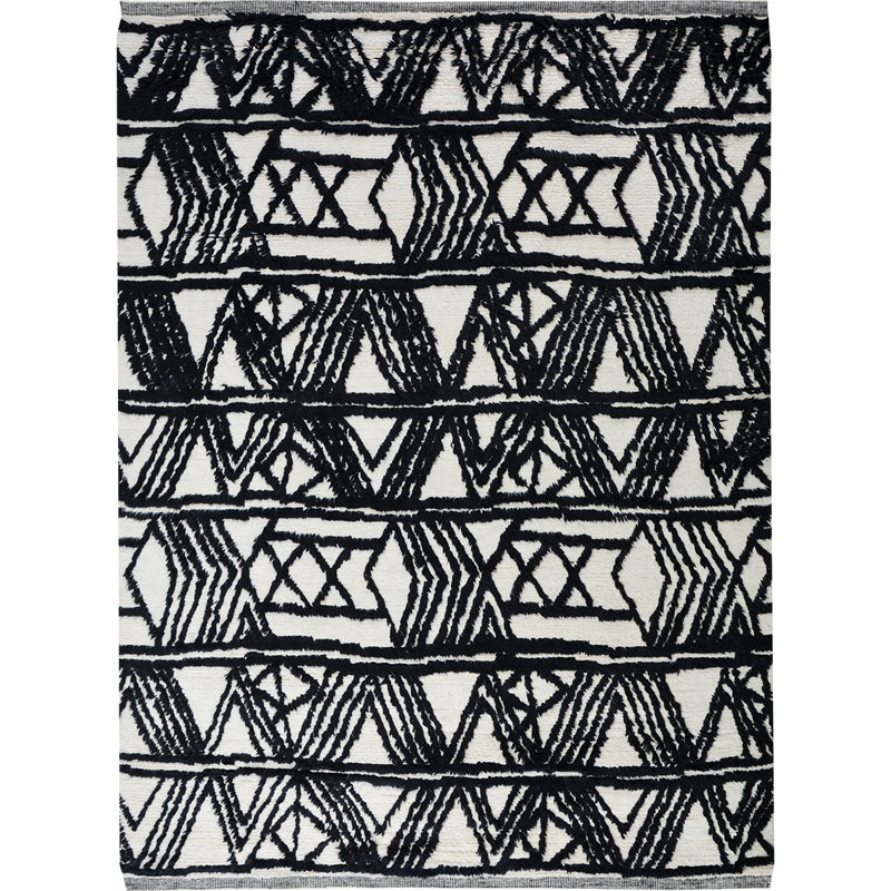 Wool Moroccan Area Rug, Rectangle 8' x 10'