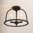 Divina Aleena 3 Light Black Ceiling Mount-1851344617