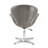 Raspberry Wool Blend Upholstered Swivel Balloon Chair-1773073063