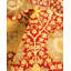 Tapis orange / beige / jaune noué à la main de conception unique 8 pi 2 po x 10 pi 6 po Hayner