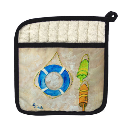 Blue Morning Glories Pot Holder