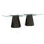 Modern Edge Glass Dining Table