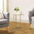 Lonan C Shape Metal Frame End Table with Marble Top