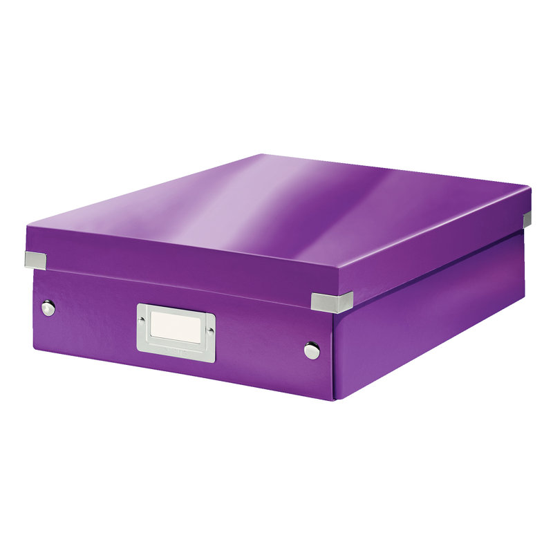Leitz Decorative Bin, Purple, 28.1cm H x 10cm W x 37cm D