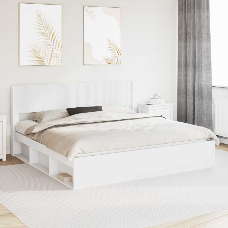 Bed, 200 x 200cm, White