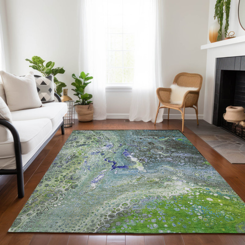 Tapis intérieur / extérieur Fayme, Rectangle 5 pi x 7 pi 6 po