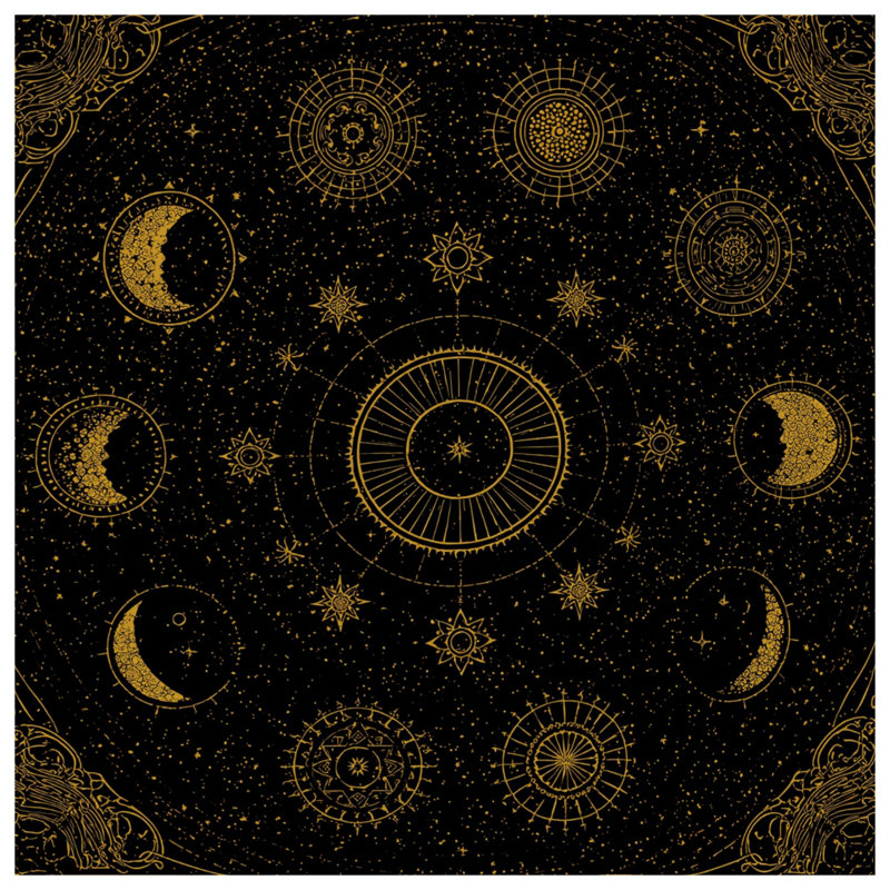 Rideaux célestes à motif de lune céleste, voilages et voilages occultants - 1 panneau, 50 po x 80 po - 1 panneau, Transparent