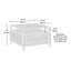 Table basse Coastal avec tiroir spacieux, finition noire