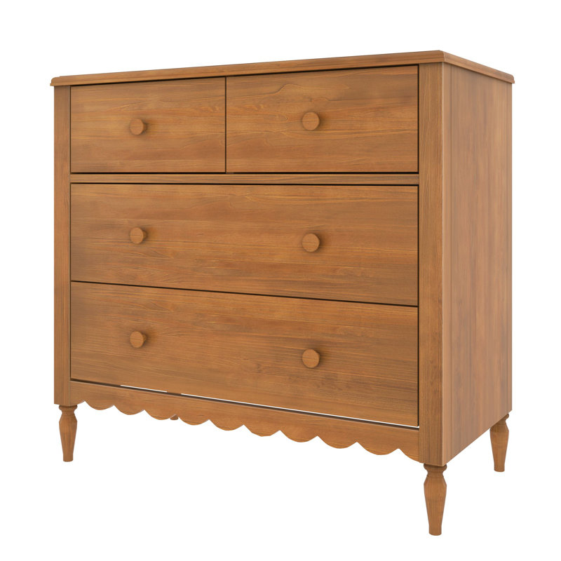 Commode 4 tiroirs Charlotte, pacane, Pacane