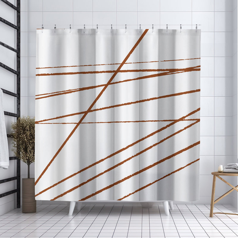 Rideau de douche Kipp, Orange brûlé