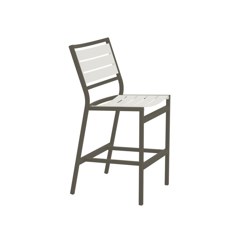 Tabouret de bar 28 po Cabana Club, Coquille, Moka