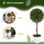 60cm Faux Moss Topiary in Cement Pot