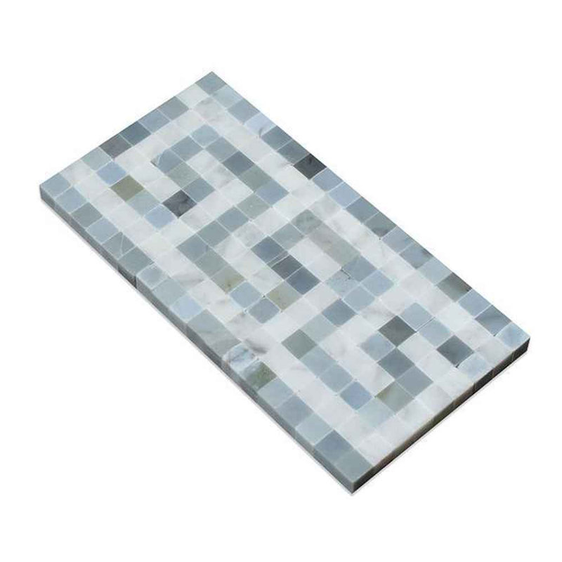 Blanc Carrara, Bleu / gris adouci