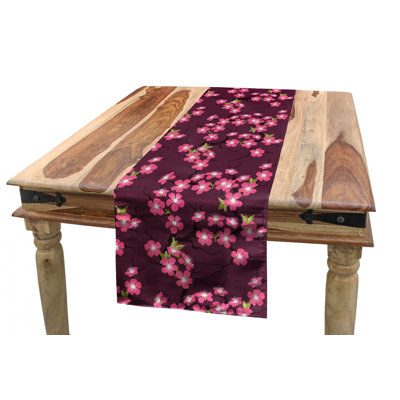 Chemin de table fleur de cerise