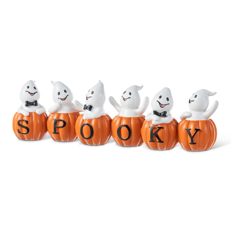 Décoration de table citrouille d'Halloween 15,50 "L SPOOKY Ghost