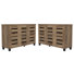Lismore 3-Door Shoe Storage Cabinet (Set Of 2) – Holds 32 Pairs