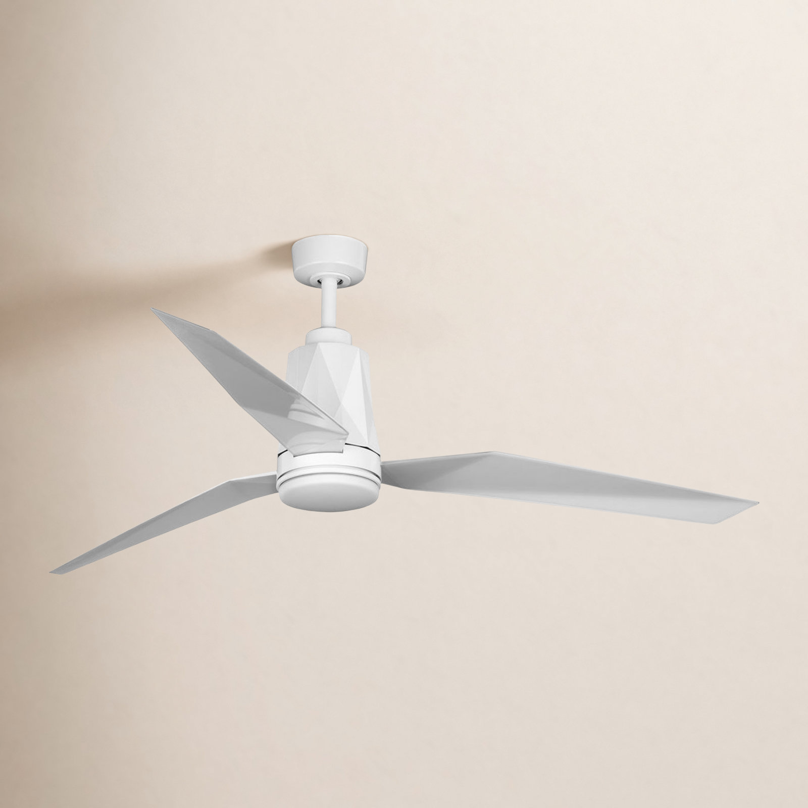 Bixby 60'' 3 Blade Ceiling Fan with Light Kit, White
