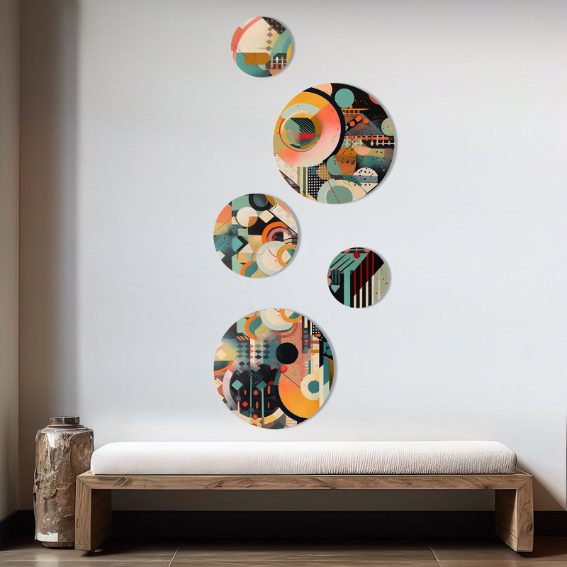 Abstract Wall Decor on Metal