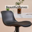 Height Adjustable Bar Stools, Modern Padded Counter Stools with Back, Easy Assembly Swivel Kitchen Island Stools with Footrest, Comfortable Bar Chairs-110597253