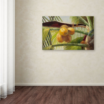 « coco palm i », reproduction sur toile tendue