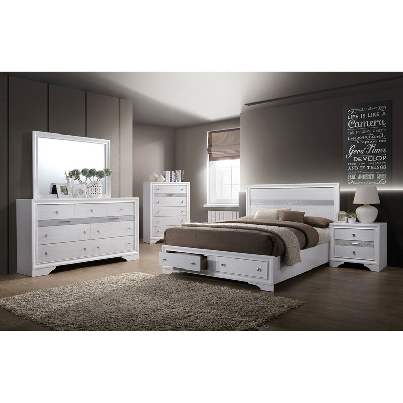 Mobilier de chambre à coucher 1 pièce, Blanc