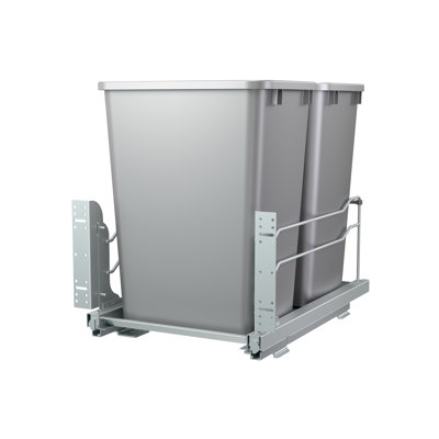 Poubelles coulissantes doubles Rev-A-Shelf avec fermeture en douceur 